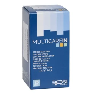 Strisce misurazione glicemia multicare in glucosio  25 pezzi