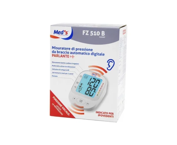 Med+ S FZ 510 B Misuratore di Pressione da Braccio Atomatico Parlante