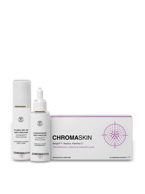 TRATTAMENTO GLOBALE ANTI-MACCHIE CHROMASKIN VitisBright™, Niacinamide, Belight³™