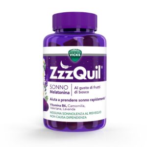 ZZZQUIL NATURA Vicks Integratore Alimentare Senza Glutine 60 pastigle gommose